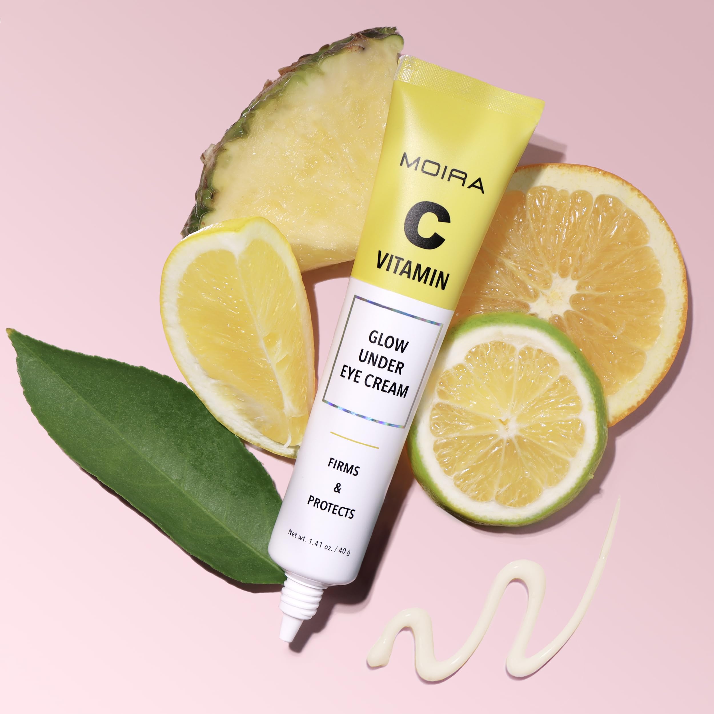 Moira Vitamin C Complex Glow Cream with Jeju fruit blend for vibrant skin.