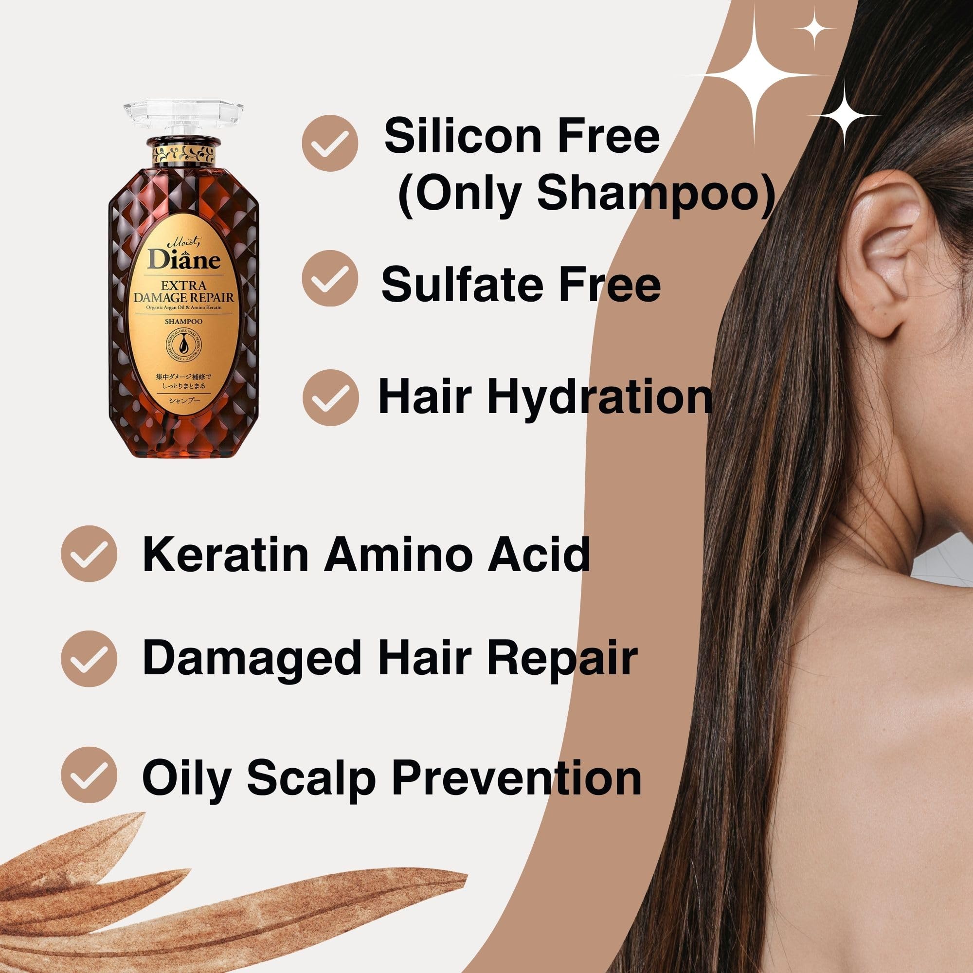 Moist Diane auto-sensor tech targets damage for healthier-looking hair.