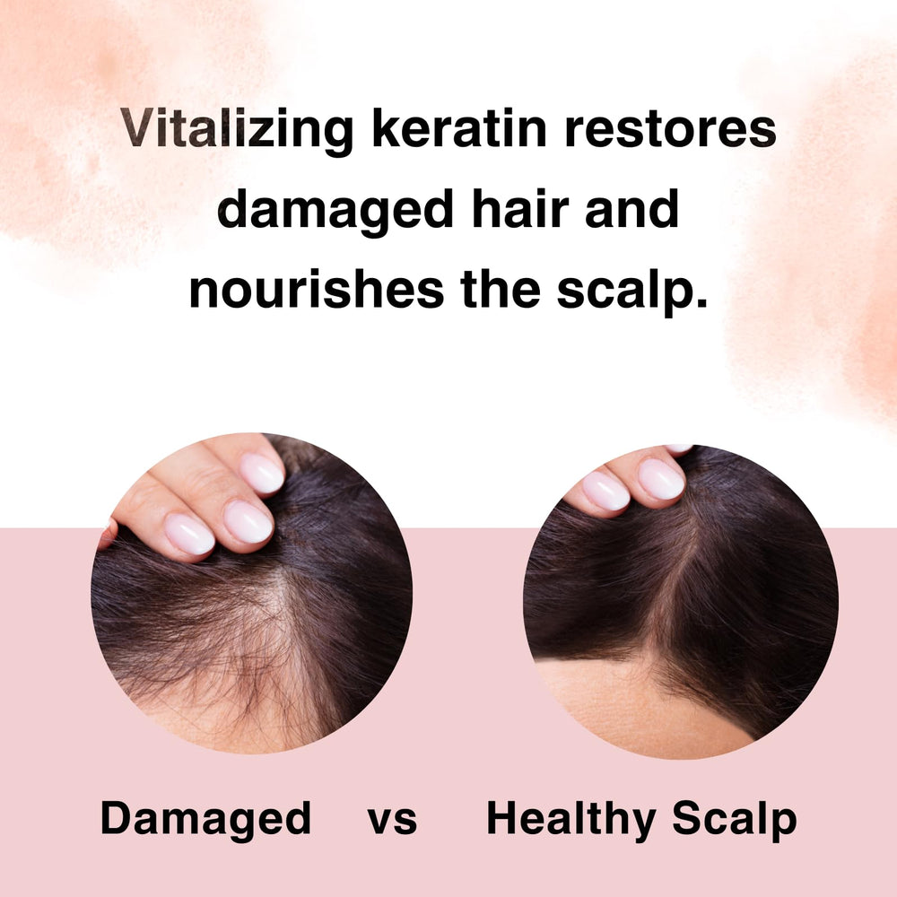 Moist Diane ceramides and botanicals suggesting scalp balance and hair resilience