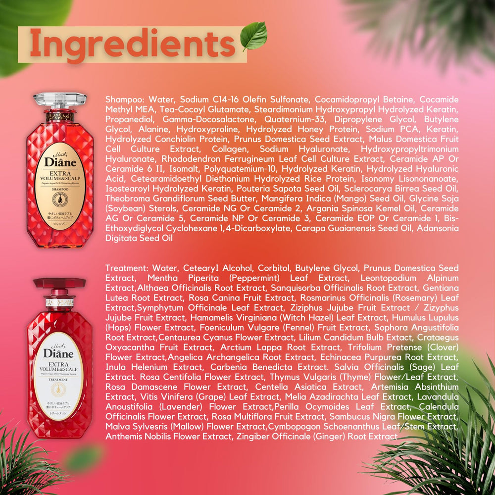 Moist Diane nourishing argan-baobab ingredients for shine and manageability