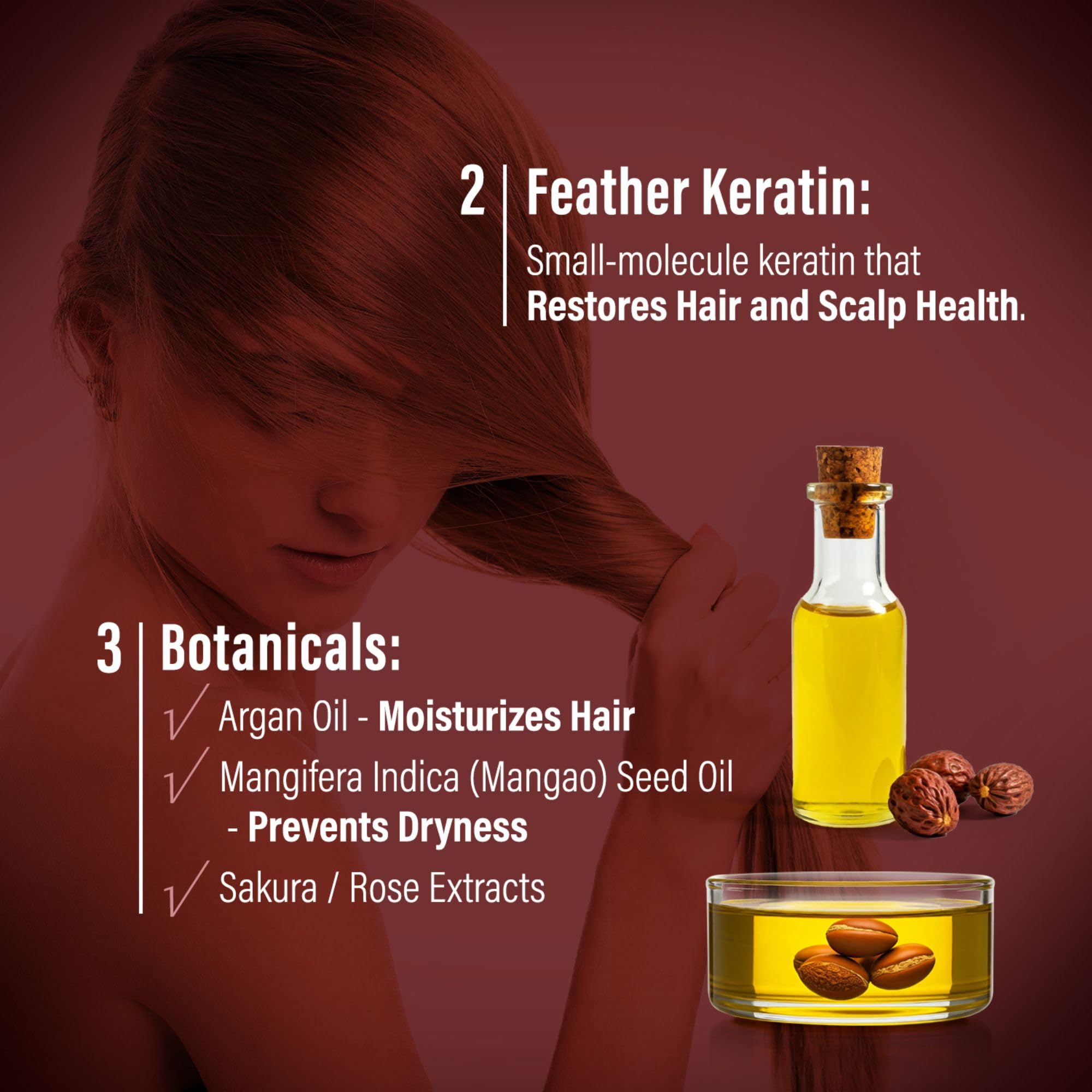 Moist Diane scalp balance image shows reduced redness and sebum for comfort.