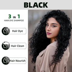 MOISTAR Black Hair Dye Shampoo waiting 15 20 minutes for color development
