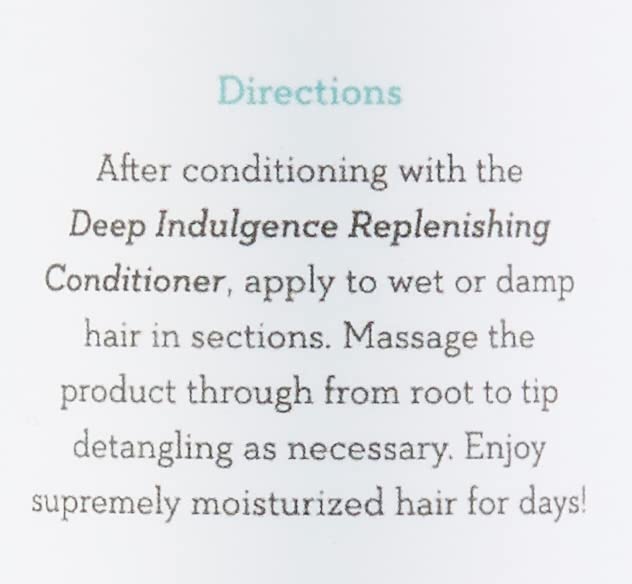 Moisture Love Now & Forever detangling action on damp hair.