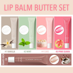 MoJinYuPm iced coffee lip balm swatch on lips for everyday wear.