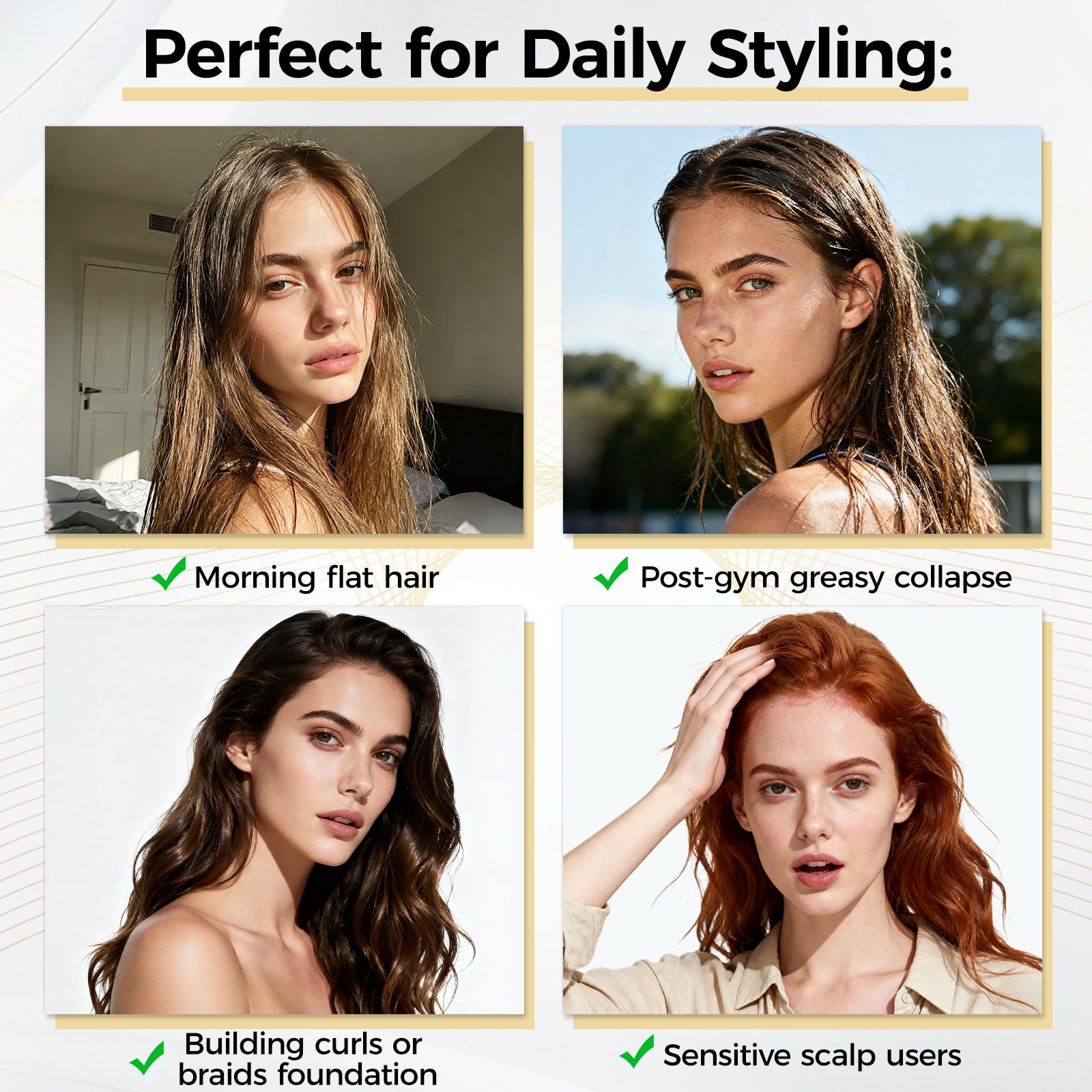 Mokasakiso Soft silky hair after use for various hair types