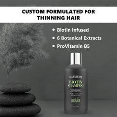 Mokita Naturals bottle demonstrates easy daily use in a typical shower routine