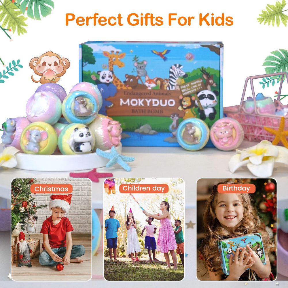 MOKYDUO individually wrapped bath bombs for hygienic convenience
