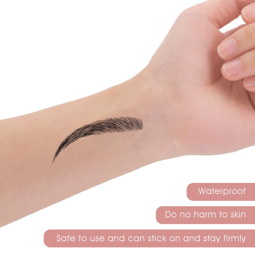 Molain eyebrow sticker detail highlights precision and texture.