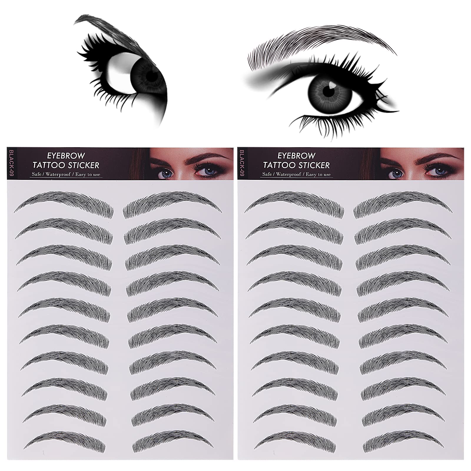 Molain hair-like stroke design creates natural-looking brows.