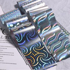 MOLILON laser nail foil adds edgy shine with easy transfer