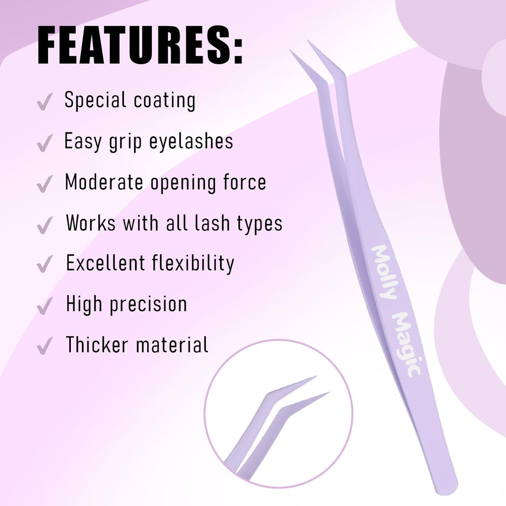 Molly Magic kit contents arranged for easy learning and faster lash creation.