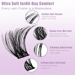 Molly Magic ultra-soft fibers lashes highlight plush texture for a comfortable wear.