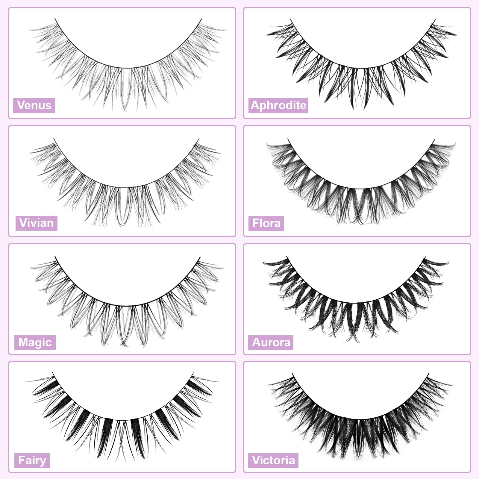 Molly Magic Venus Lash Clusters ultra-soft BASF fibers for comfort