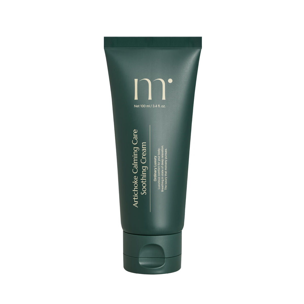 molvany Artichoke Calming Care bottle showcasing soothing hydration for sensitive skin.