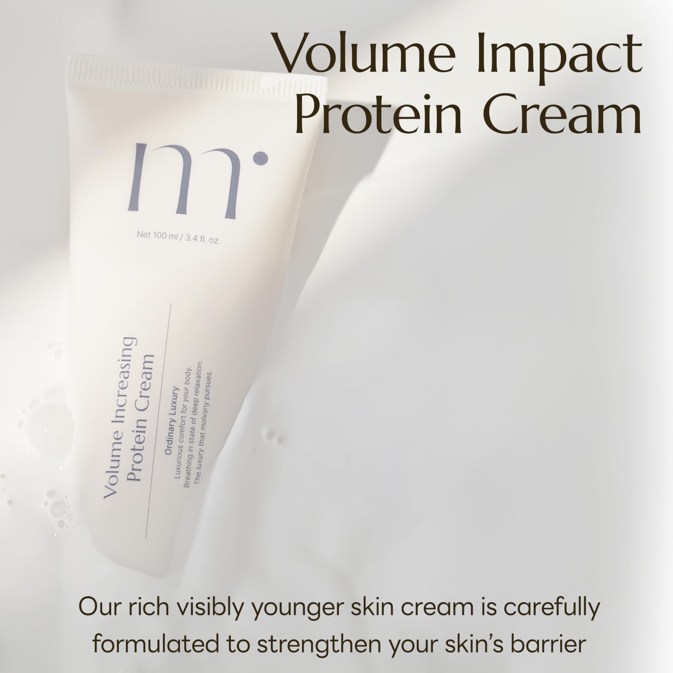 Molvany Volume Impact Cream jar closeup shows rich texture