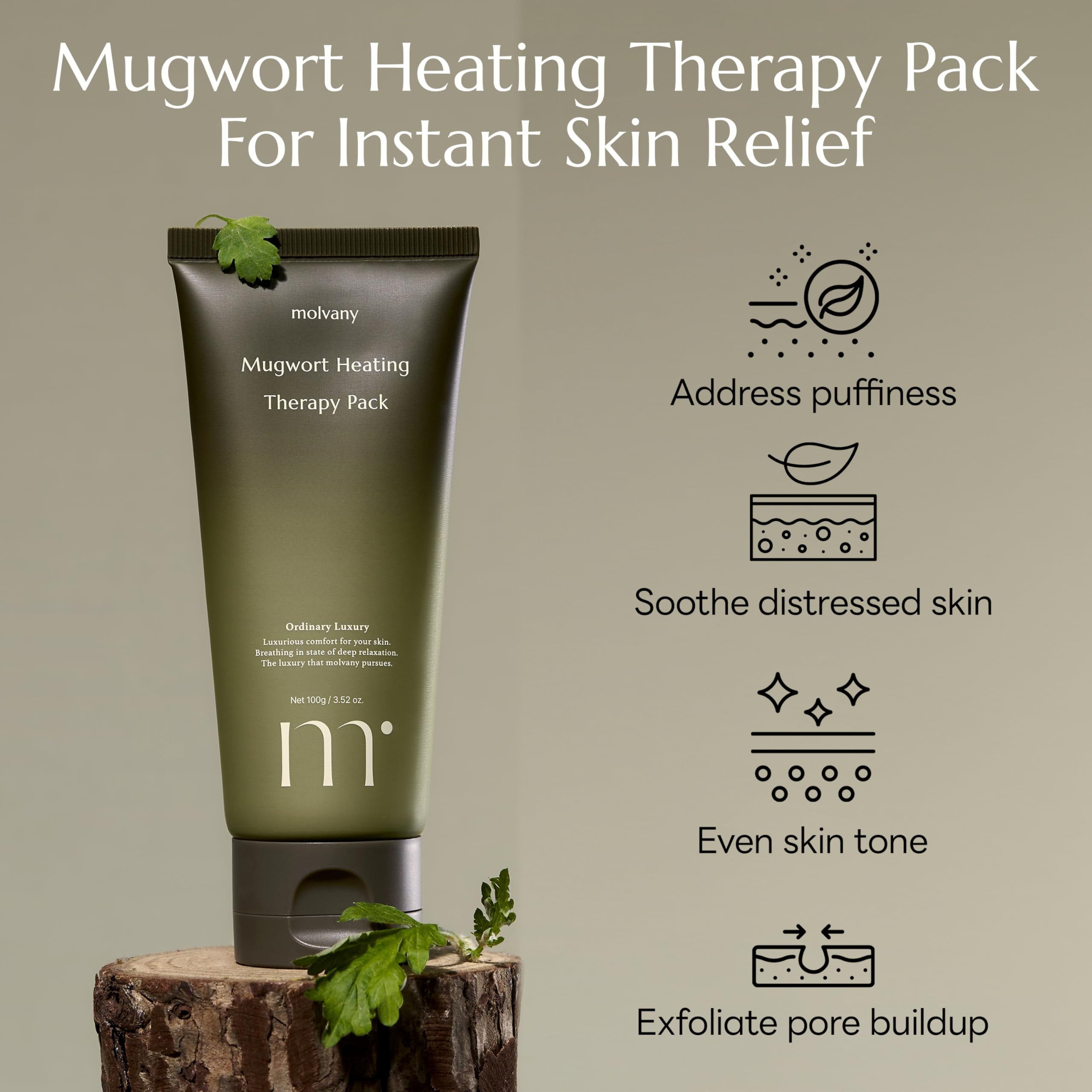 Molvany Mugwort formula suits all skin types for comfortable daily use