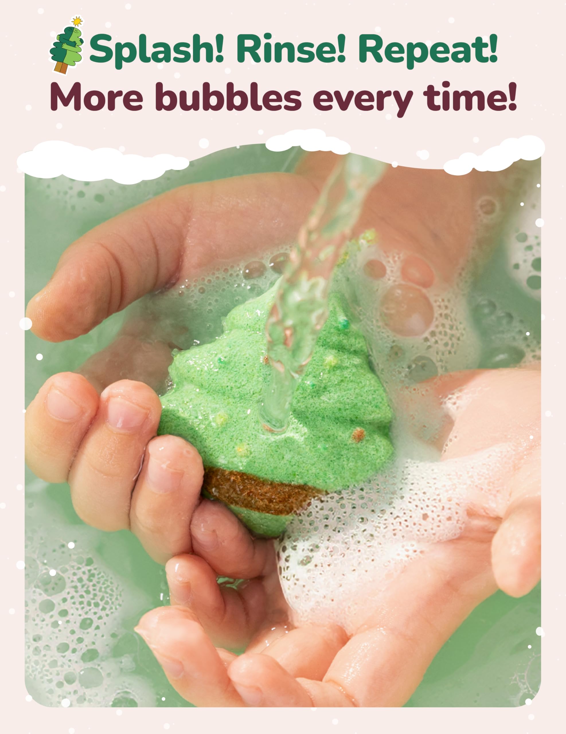 Momcozy Big Hugs jojoba oil bath bomb nourishes skin during bath time.