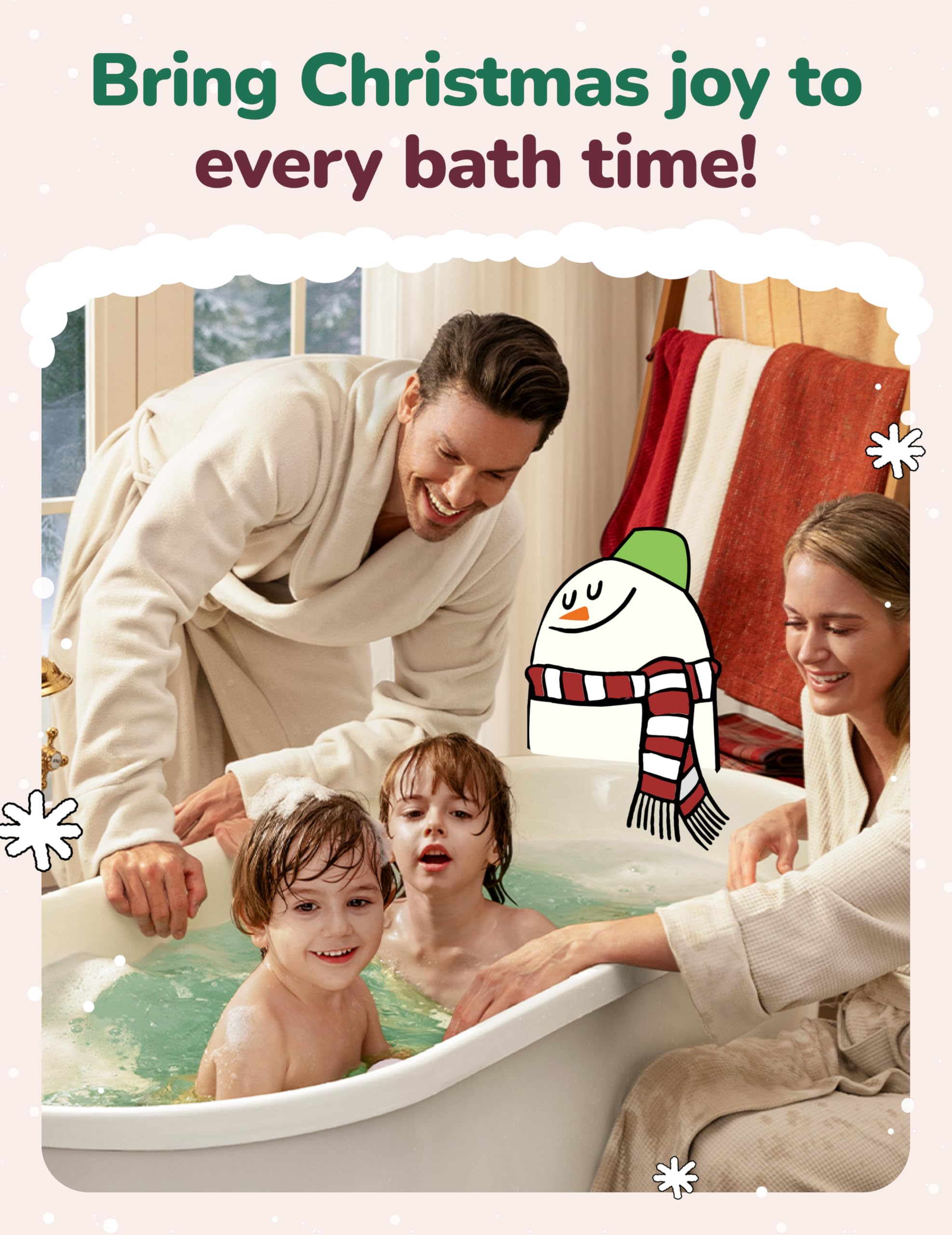 Momcozy Big Hugs Vitamin E enriched bath bomb for soft, hydrated skin.