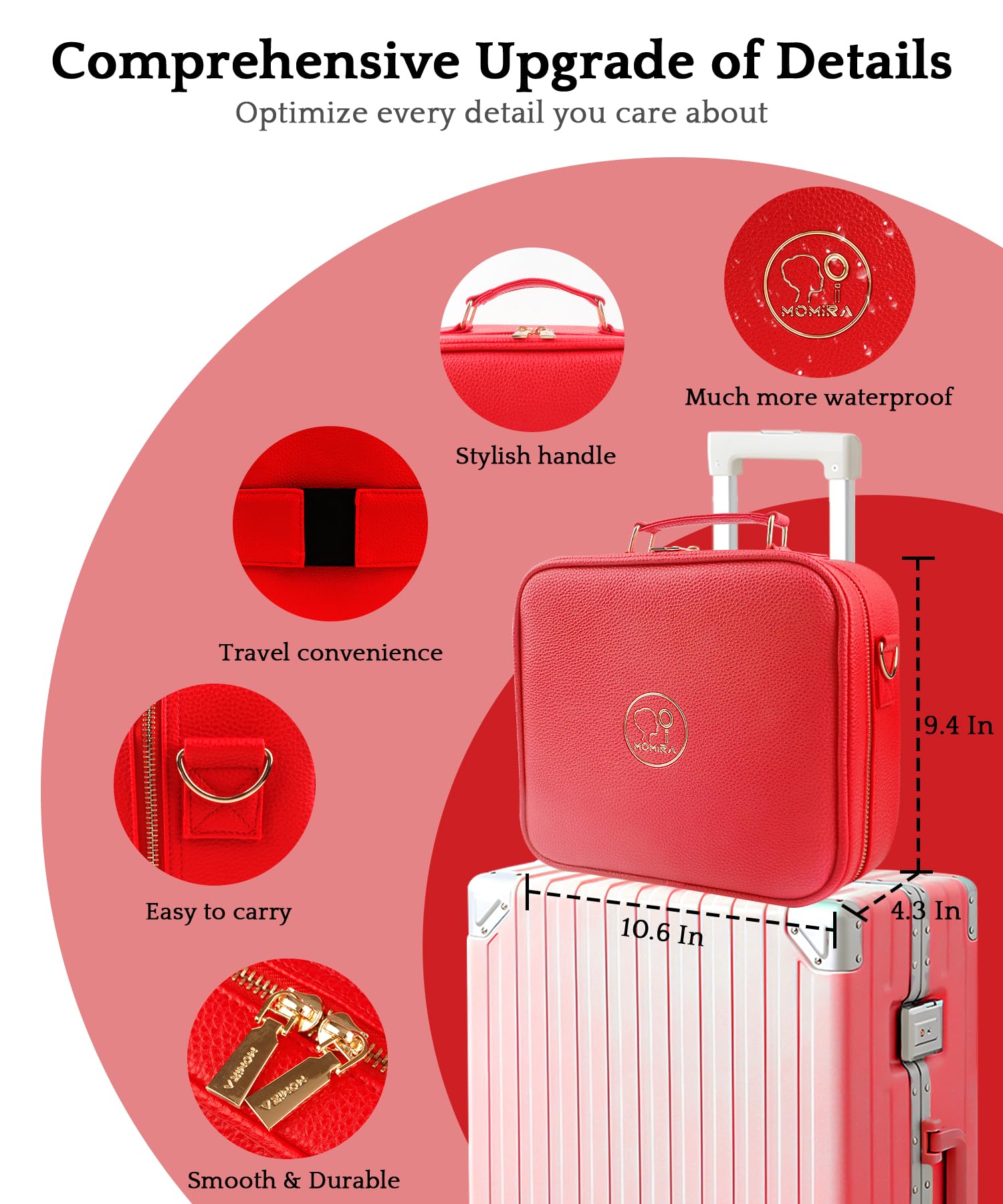 MOMIRA upgraded waterproof exterior for travel protection