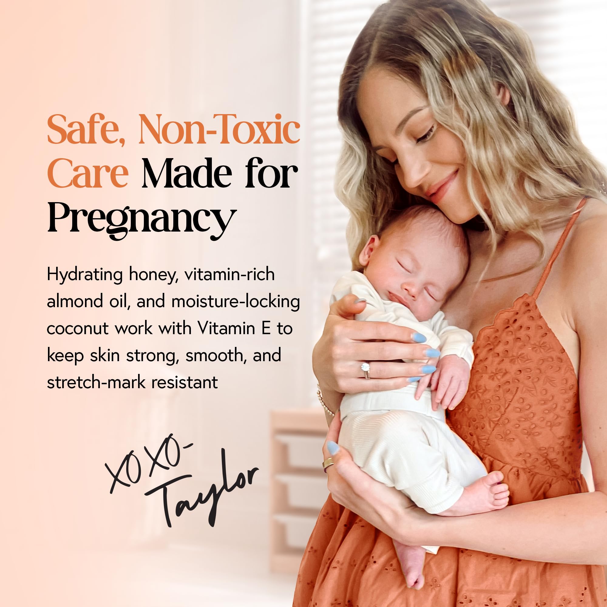 MOMMY LIFE Preggie Paste Belly Butter with Manuka honey and Vitamin E nourishes skin.
