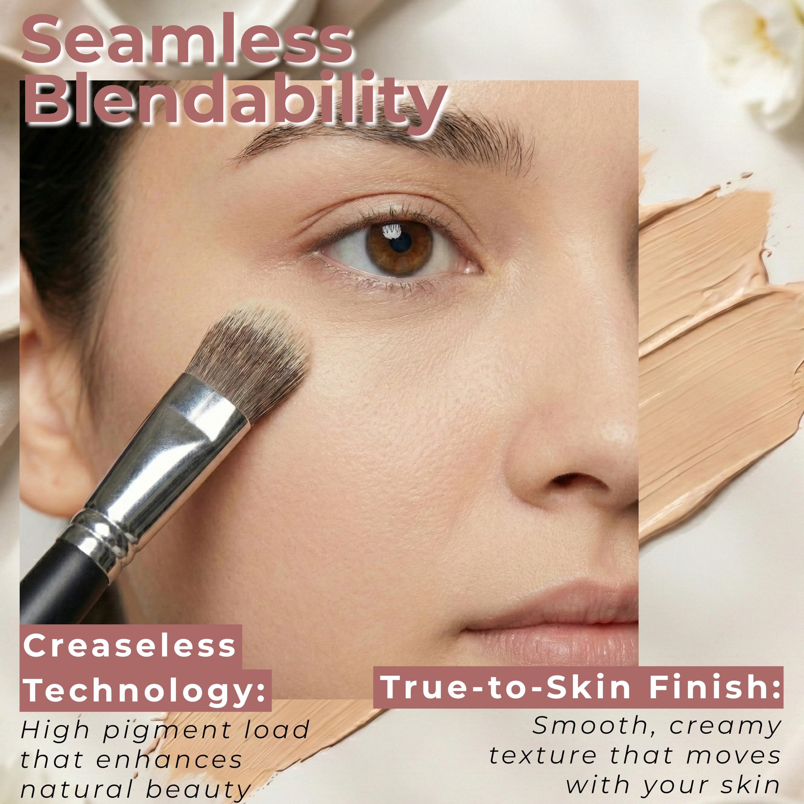 Applying Bright Eyed Concealer to cover blemishes and spots.