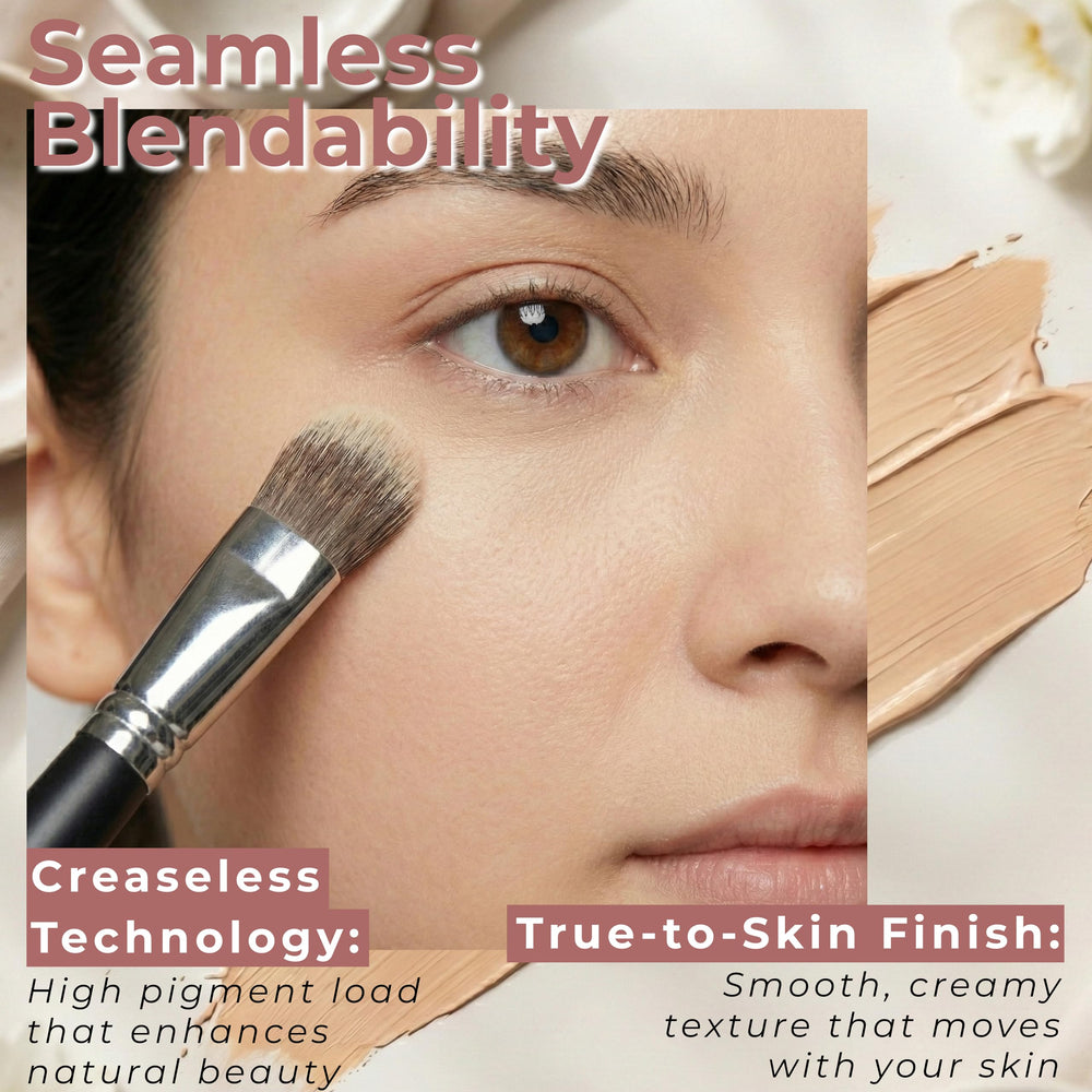 Applying Bright Eyed Concealer to cover blemishes and spots.
