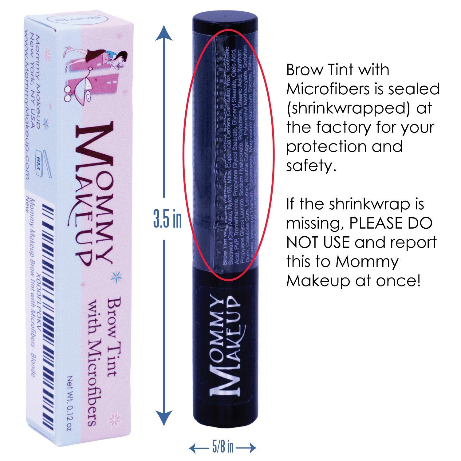 Mommy Makeup Brow Tint covers gray hairs between color sessions.