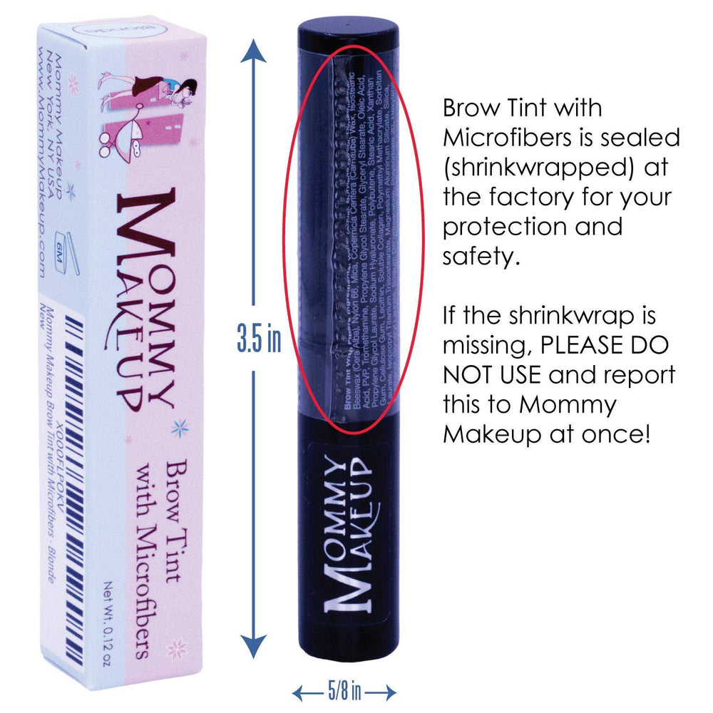 Mommy Makeup Brow Tint covers gray hairs between color sessions.