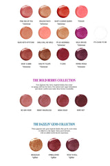 Application swatch shows smooth, everyday wear with Mom's Secret lip gloss.
