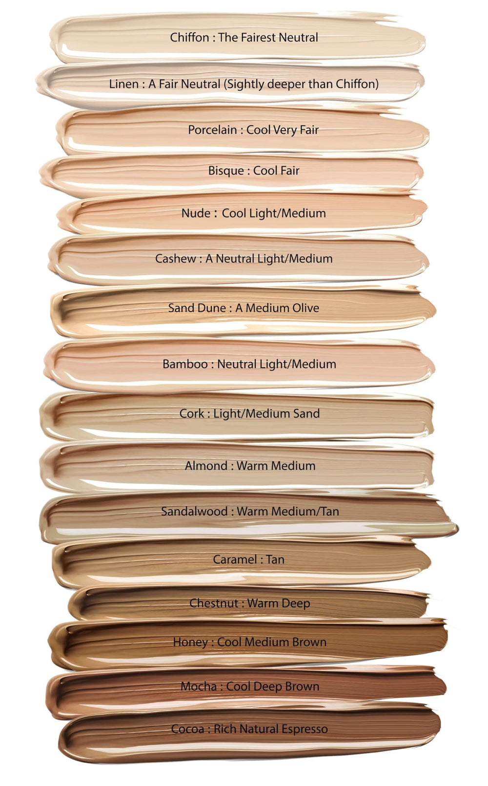 Mom's Secret natural liquid foundation swirl in honey shade for smooth radiance