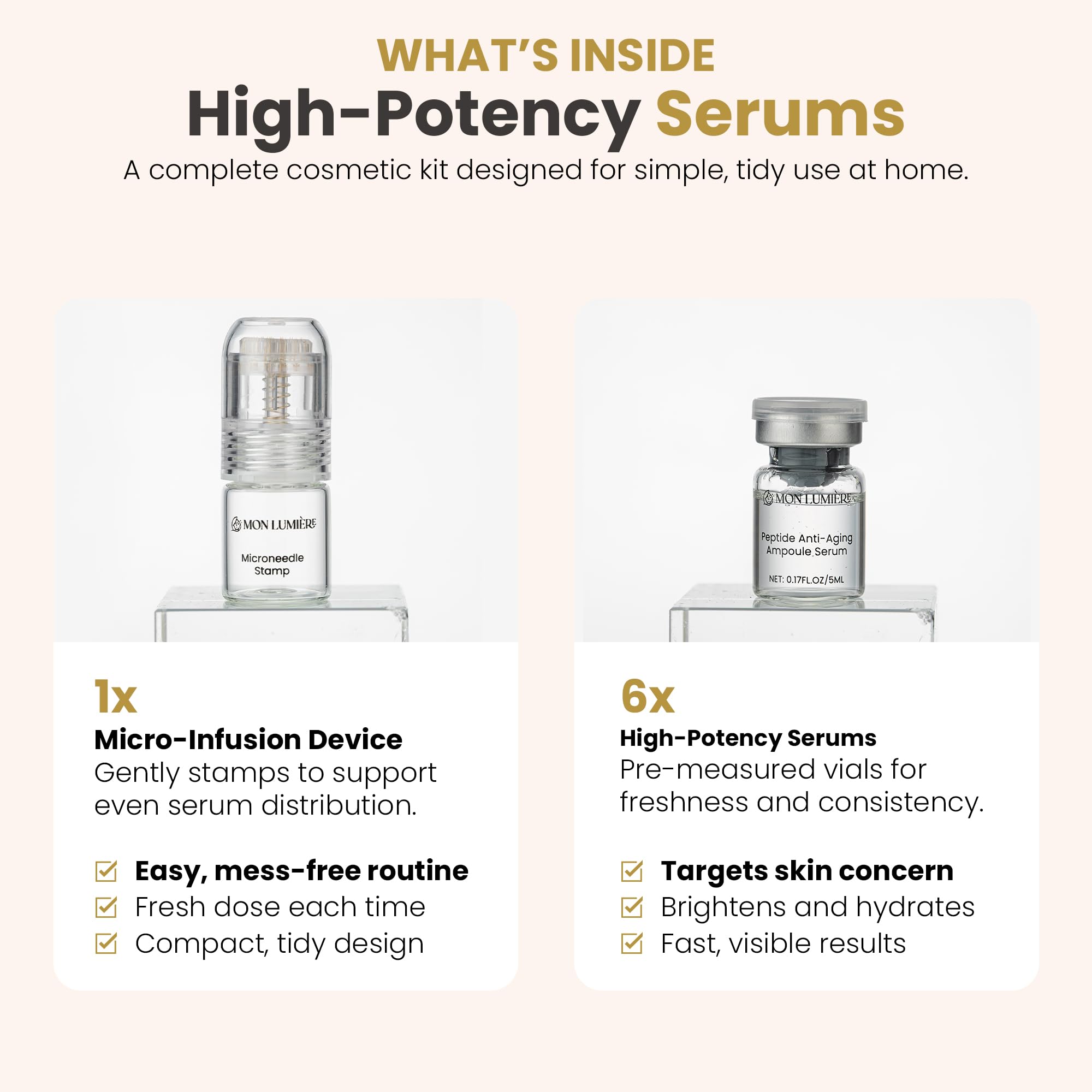 Mon Lumière hyaluronic acid serum delivers deep hydration