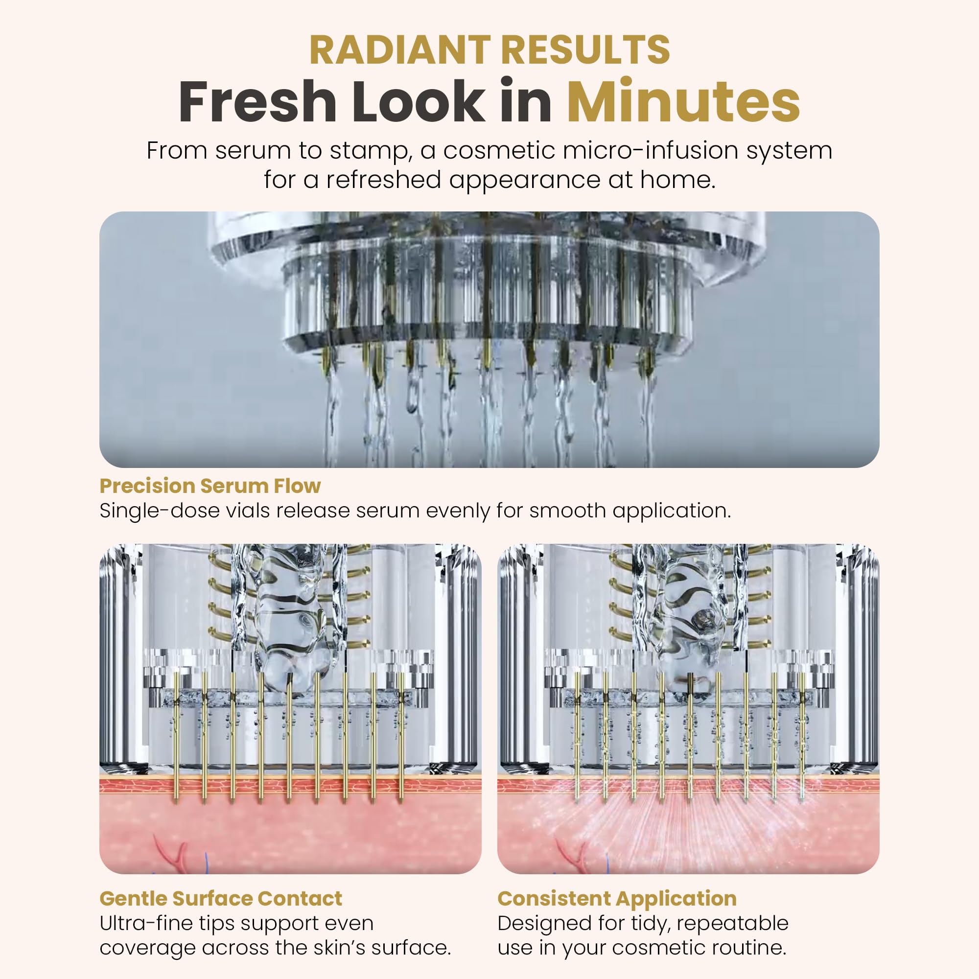 Mon Lumière six-serum vial set for quick pre-measured sessions