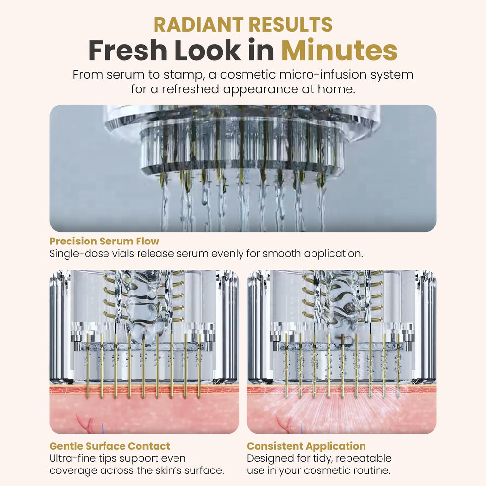Mon Lumière six-serum vial set for quick pre-measured sessions