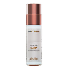 Mon Platin Color Save Serum bottle pouring for vibrant color protection and shine