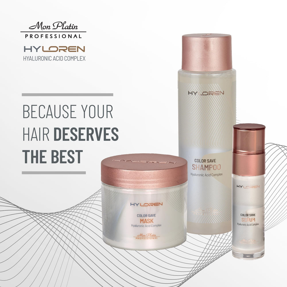 Mon Platin Color Save Serum delivering shine and manageability for soft hair