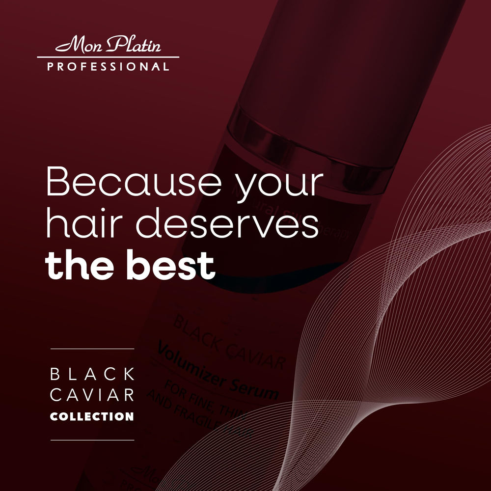 Ingredients highlight caviar infusion in Mon Platin Serum for refined feel.