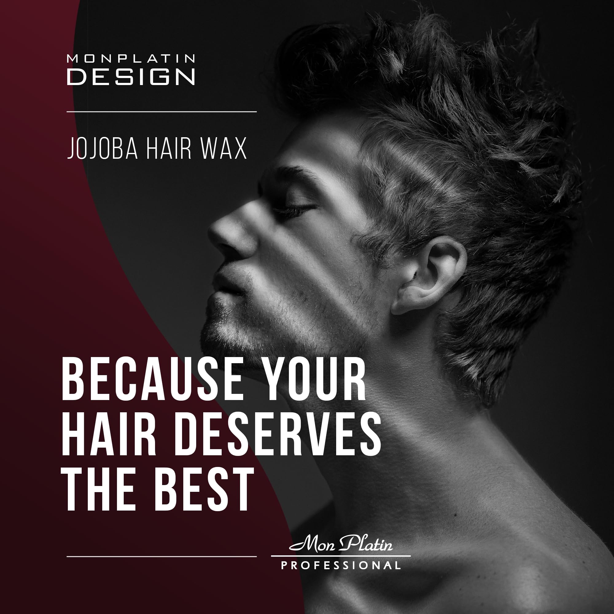 Mon Platin Professional Hair Wax suits all hair types, including thick and strong strands.