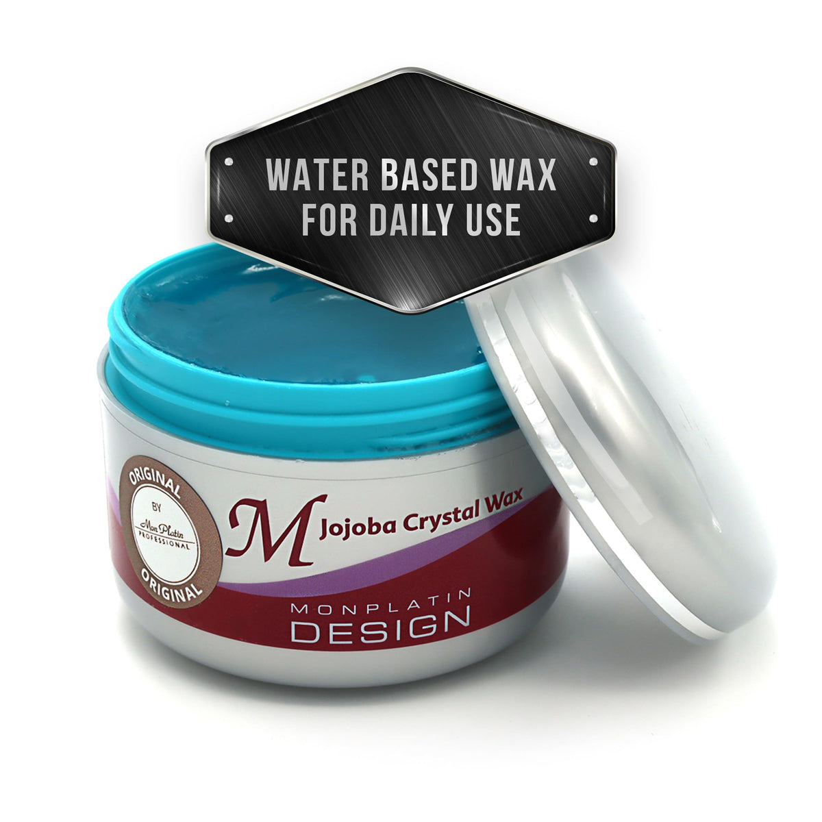 Mon Platin Professional Hair Wax with jojoba crystal delivers vibrant shine and long-lasting hold.