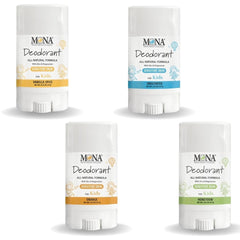 Mona Kids travel-size 4-pack front view; portable freshness for on-the-go days.