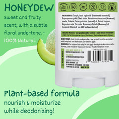 MONA honeydew stick close-up, gentle formula for sensitive skin
