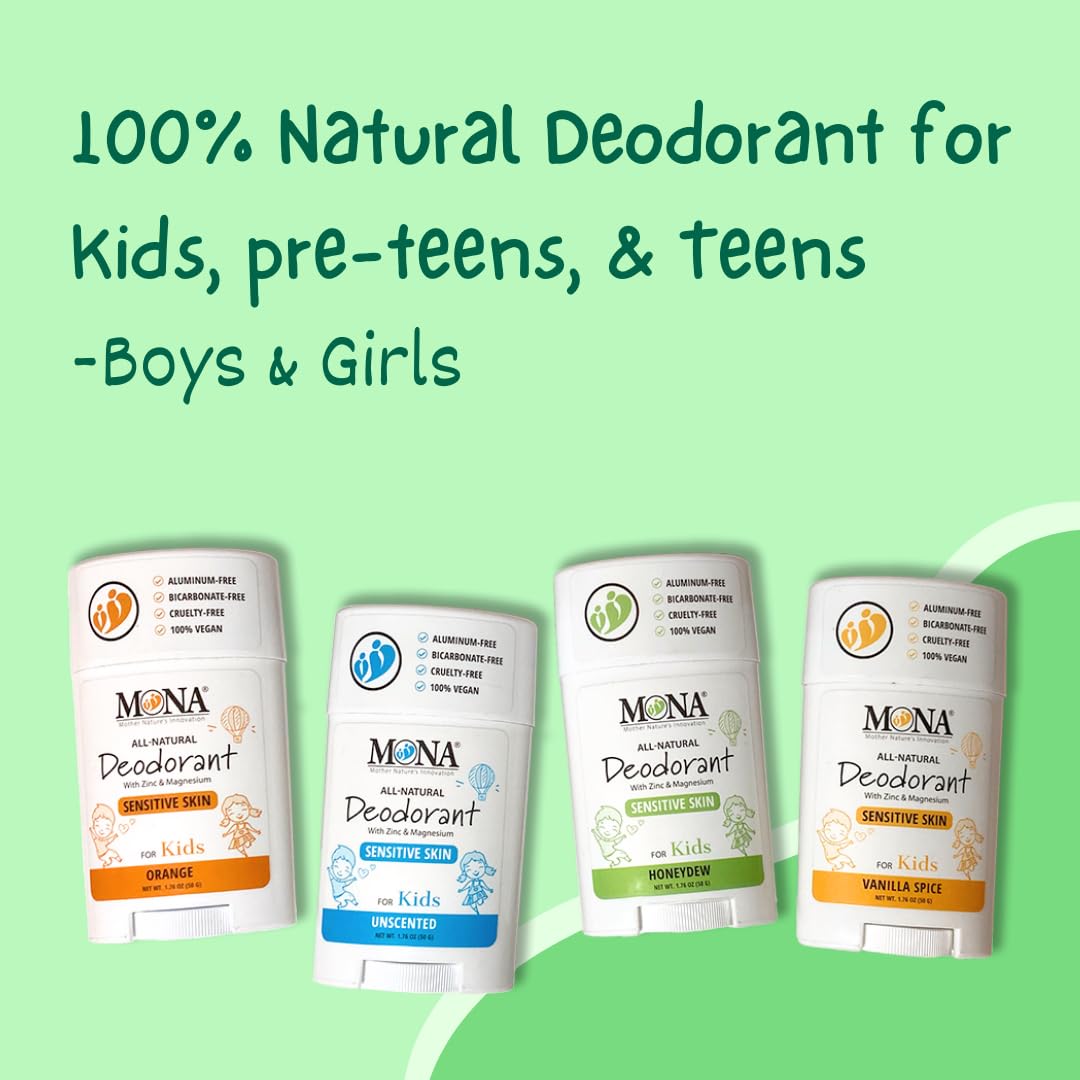 MONA kid-friendly packaging highlights safe ingredients and easy-to-use design.