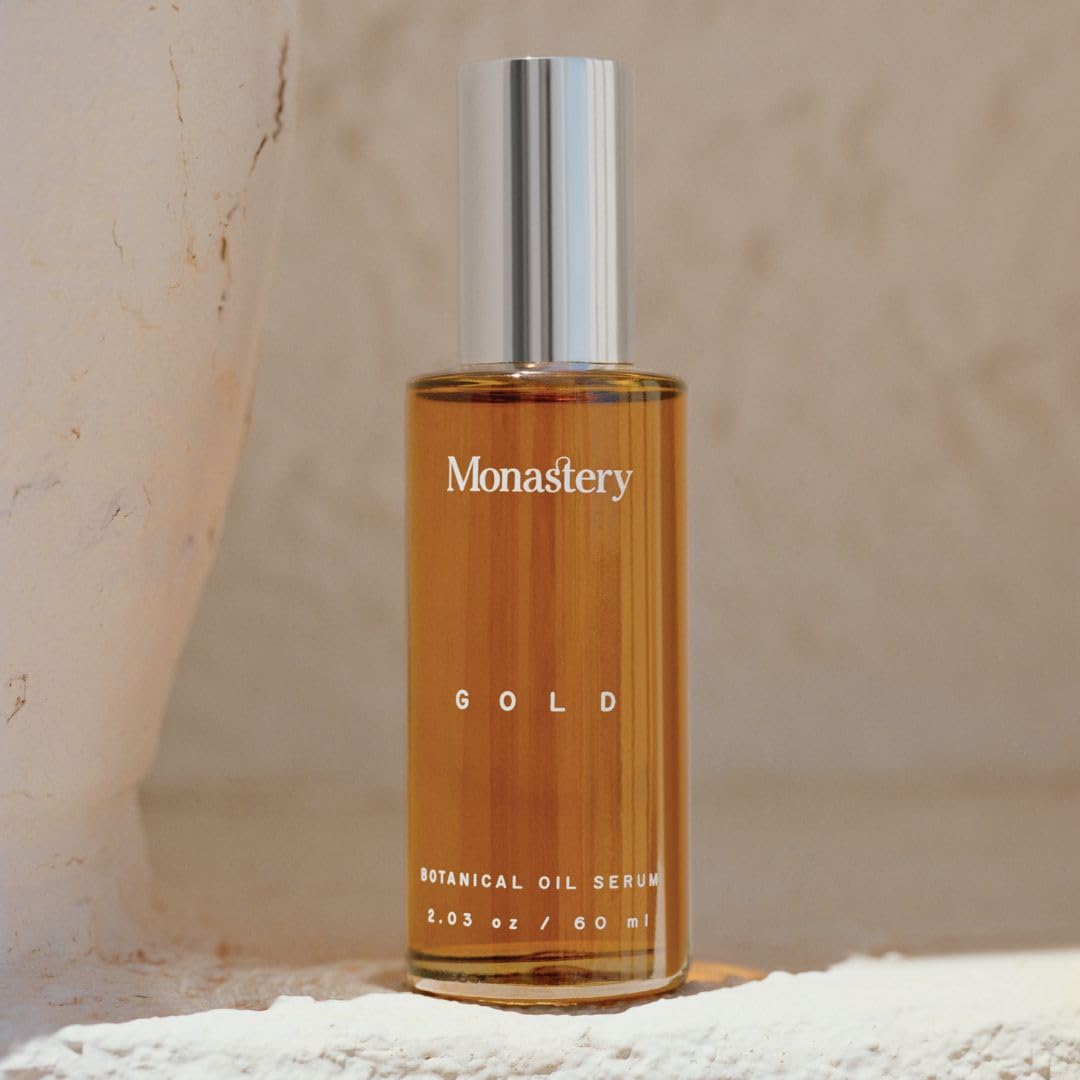 Monastery Gold Face Moisturizer application steps for layering with serums.