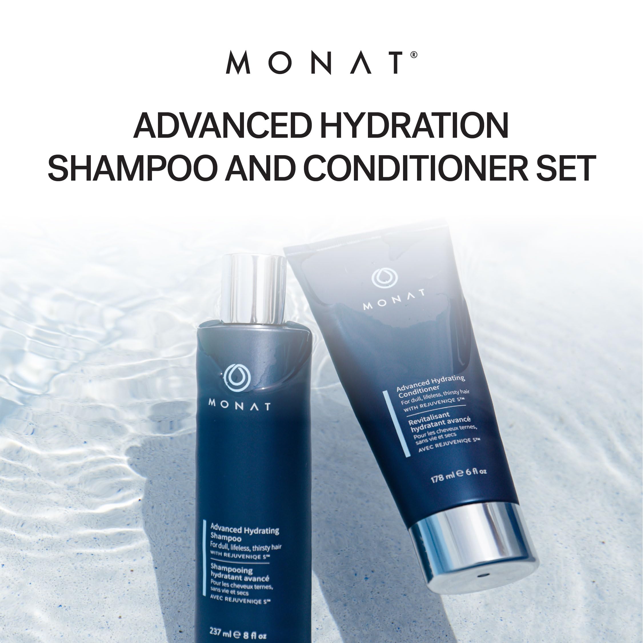 MONAT Advanced Hydration hyaluronic technology illustration powering moisture