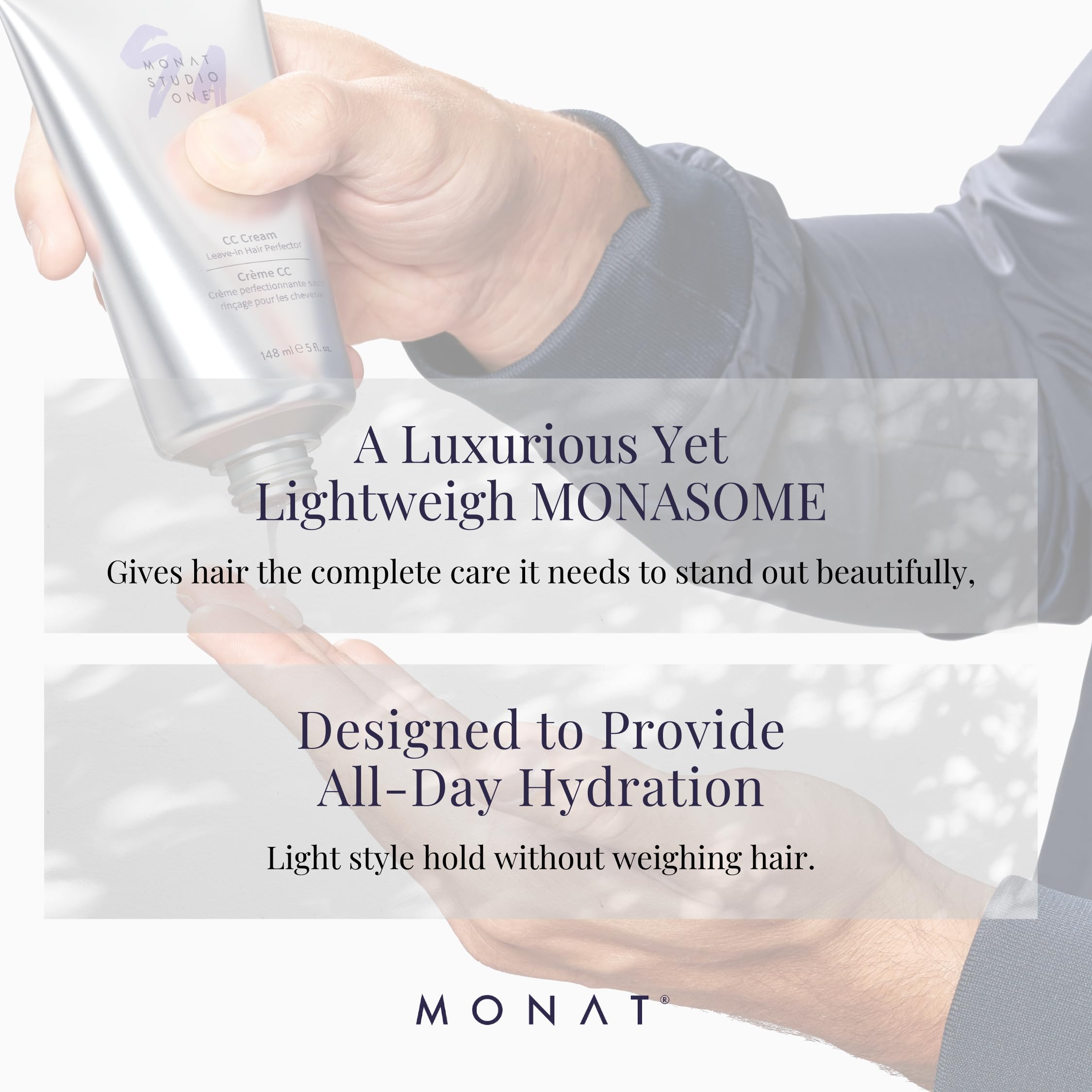 MONAT CC Cream packaging and 5 oz size for daily use.