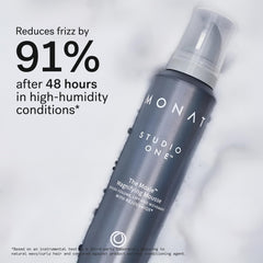 MONAT Moxie Magnifying Mousse close-up shows soft texture and no crunch.