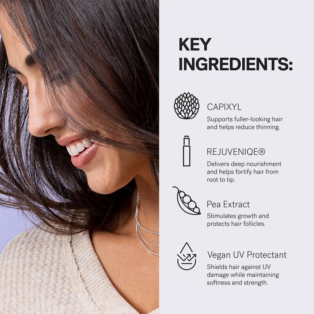 MONAT Moxie Magnifying Mousse airy foam adds body without weighing hair down.
