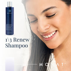 MONAT Renew Masque rich conditioner texture for enhanced manageability.