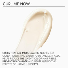 Damp hair application using Curl Me Now primes curls for enhanced definition and smoother styling
