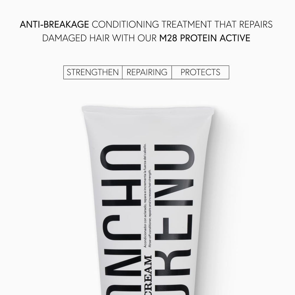 MONCHO MORENO Wonder Cream ingredients-m28 detail emphasizes protein-rich formula.