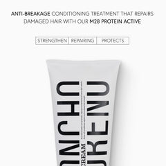 MONCHO MORENO Wonder Cream ingredients-m28 detail emphasizes protein-rich formula.